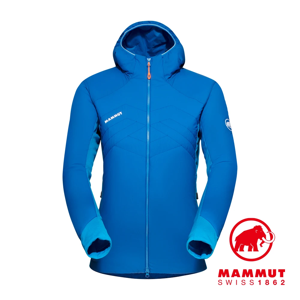 Mammut 長毛象】Rime Light IN Flex Hooded 機能化纖連帽外套冰藍/龍膽