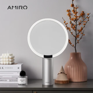 全新第三代 AMIRO Oath 自動感光 LED化妝鏡-雲貝白(國際精裝彩盒版 LED化妝鏡 觸控化妝鏡 環狀補光)