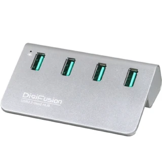 USB3.2 Gen2 4埠 Hub 鋁合金加變壓器(H418S-WH)