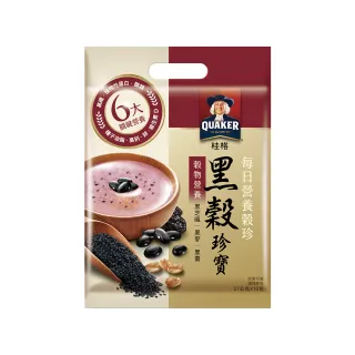 【QUAKER桂格】營養榖珍麥片黑穀珍寶(27gx10包/袋)