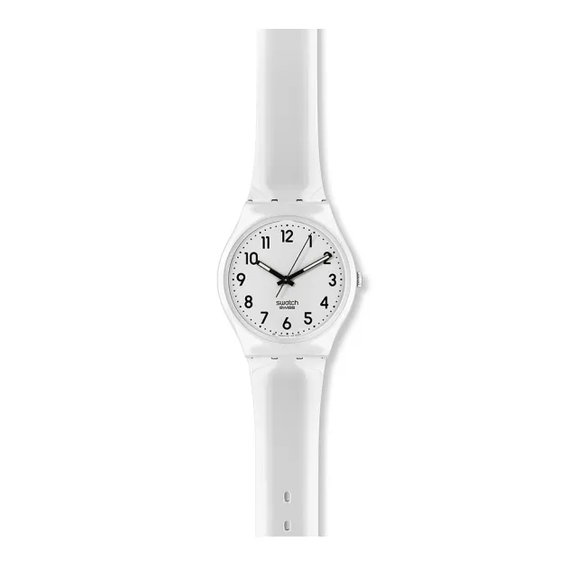 【SWATCH】Gent 原創系列手錶JUST WHITE SOFT白色 柔軟 男錶 女錶(34mm)