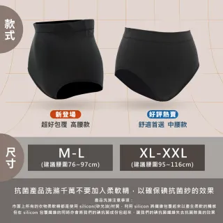 【GIAT】石墨烯碘紗暖宮抗菌內褲(6件組/台灣製MIT/無縫彈力)