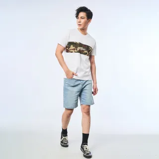 【Lee】迷彩拼接 男短袖T恤-共2色(X-LINE 系列)
