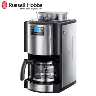 【Russell Hobbs 羅素】全自動研磨咖啡機(20060-56TW)+【HERAN 禾聯】冷熱電動磁浮奶泡機(HMF-06E2)