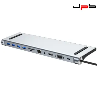 【JPB】11合1 Type-C HUB集線器 HDMI/VGA/USB/AUDIO/讀卡機/網路
