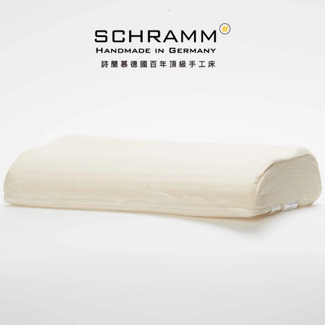 【schramm 詩蘭慕】Talalay乳膠枕(人體工學 可調高度 波浪型 40X80 德國原裝進口)