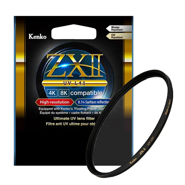 【Kenko】肯高 77mm ZETA ZXII / ZX II UV L41(公司貨 薄框多層鍍膜UV保護鏡 高透光 抗油污 支援8K 日本製)
