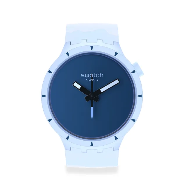 【SWATCH】BIG BOLD系列手錶 BIOCERAMIC ARCTIC 極地(47mm)