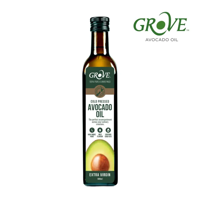 【紐西蘭Grove葛洛芙】冷壓初榨酪梨油系列-EXTRA VIRGIN 原味(500ml)