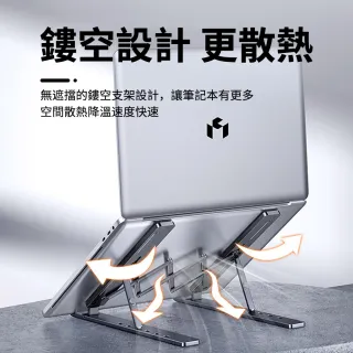 【Mass】2022 macbook air/pro N3二代 便攜鋁合金筆電散熱支架 筆電增高支架 折疊式電腦架(贈收納袋)