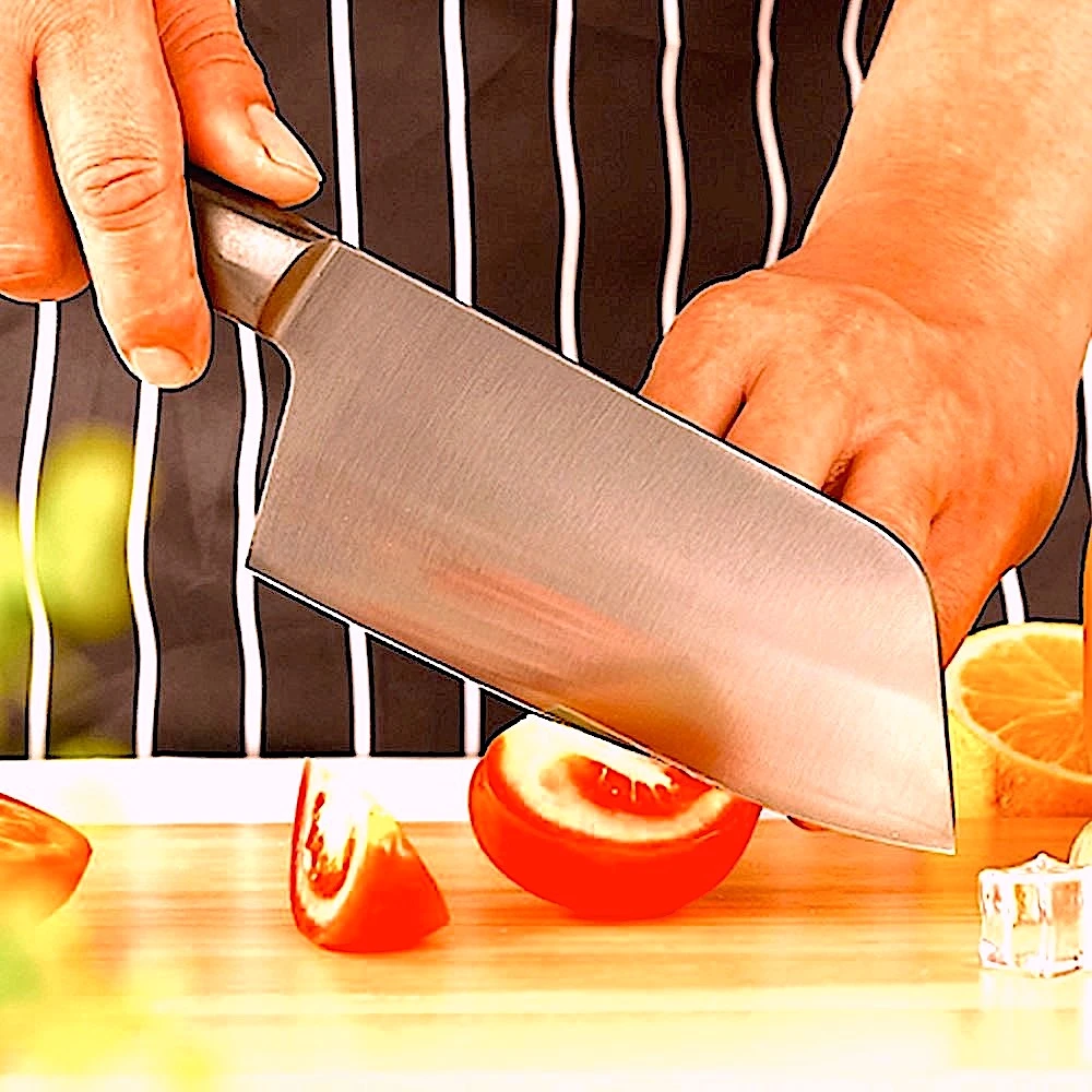 鈦厲害系列 全鈦16公分 中式菜刀/料理刀/片刀(廚房美型 就。鈦。鋒利)