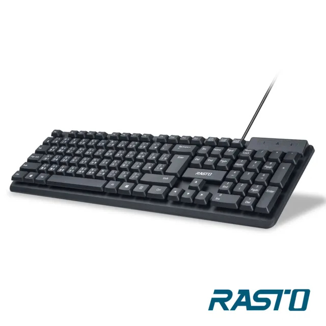 【RASTO】RZ2 薄膜式USB標準有線鍵盤
