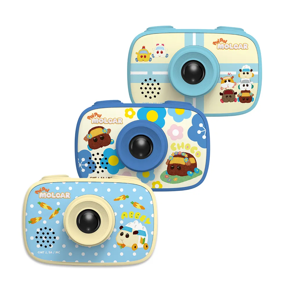 【PUIPUI 天竺鼠車車】正版授權兒童數位相機(送32G記憶卡)