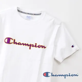 【Champion】AS刺繡Logo短Tee-白色