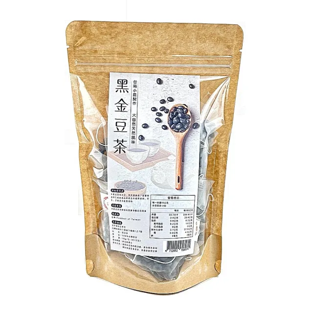 【弘宇食品】黑金豆茶(三角立體茶包10g X 12入/包)
