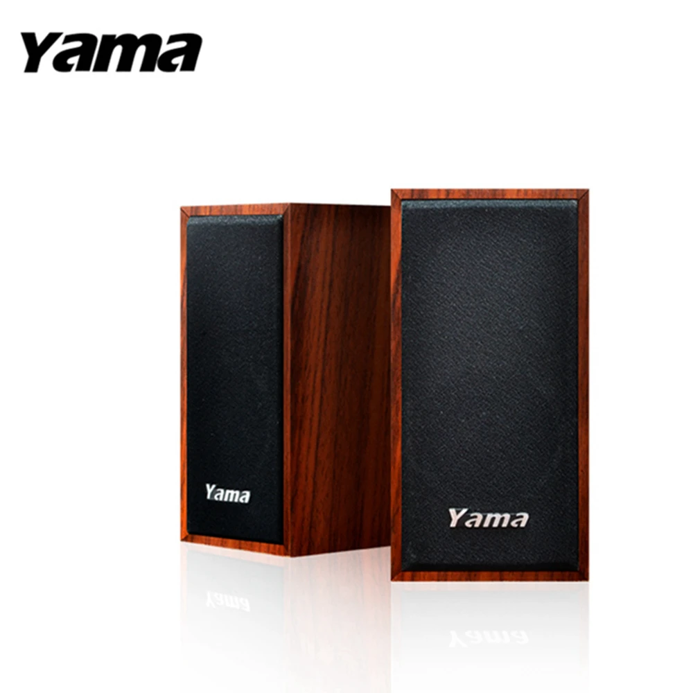 【YAMA 德隆】木紋USB多媒體音箱喇叭(桌上型電腦筆電平板手機專用)