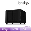 【搭希捷 8TB x2】Synology 群暉科技 DS920+ 4Bay 網路儲存伺服器