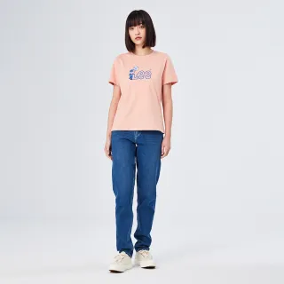 【Lee】BUDDY LEE印花 女短袖T恤-琉璃粉