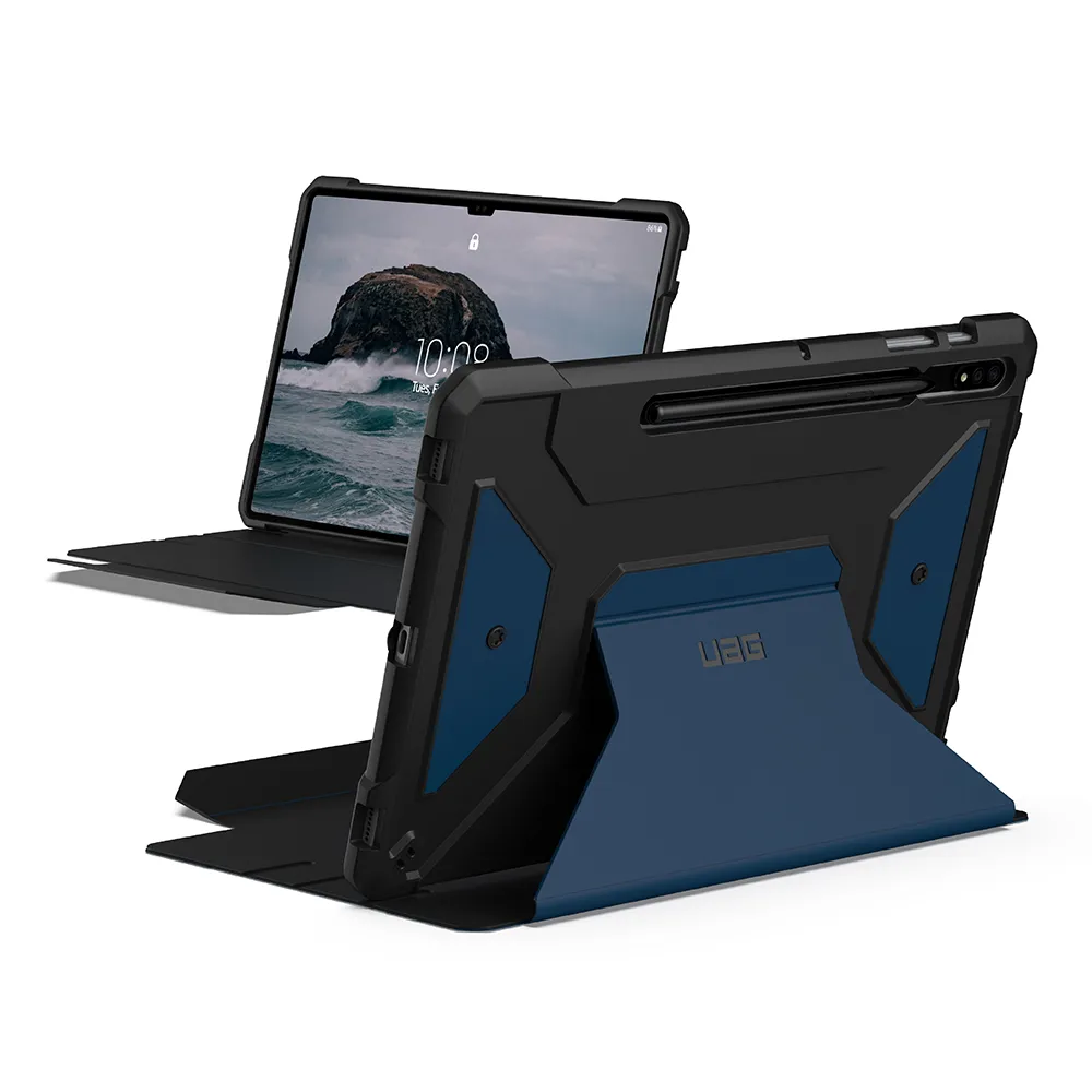 【UAG】Galaxy Tab S8+（12.4吋）都會款耐衝擊保護殼-藍(UAG)