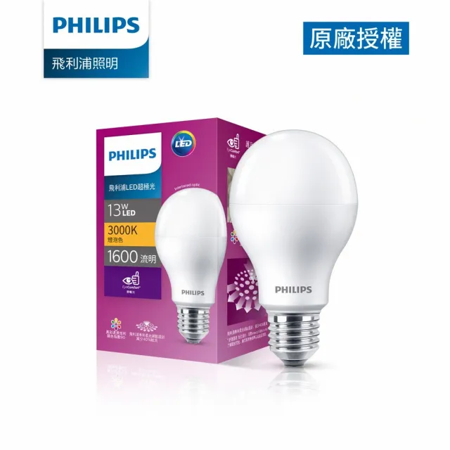 【Philips 飛利浦】超極光真彩版 13W LED燈泡(PL10N/PL11N/PL12N)