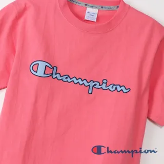 【Champion】AS刺繡LOGO短TEE-粉紅色