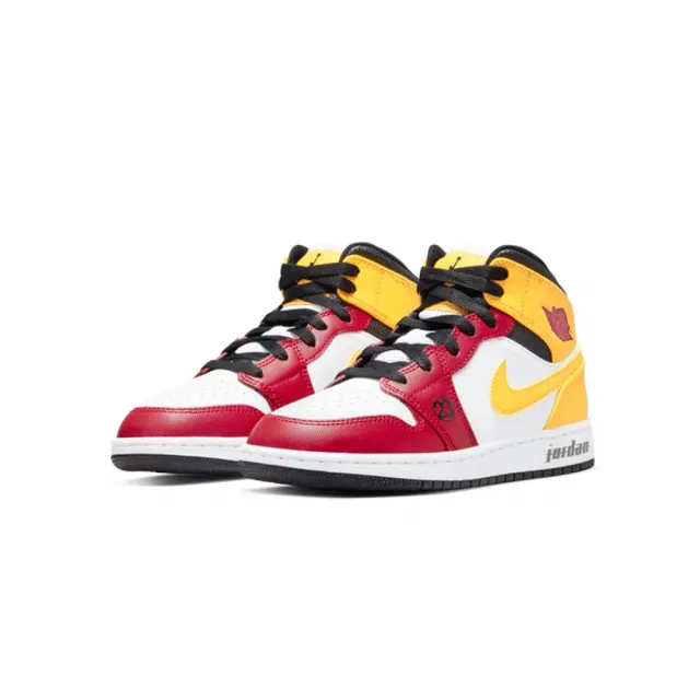 NIKE 耐吉】Air Jordan 1 Mid SE Motorsports 白紅黃賽車DJ0336-067