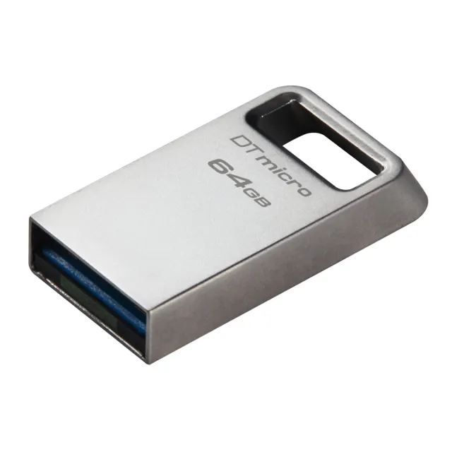 【Kingston 金士頓】DataTraveler Micro USB3.2 無蓋金屬外殼 64GB隨身碟(★DTMC3G2/64GB)