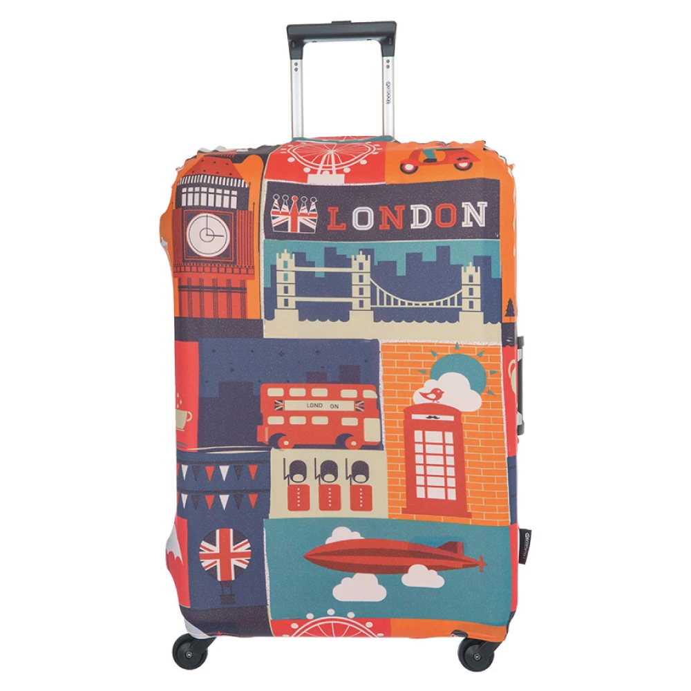 行李箱保護套-英倫-M ODS19B02MEN(★尺寸適用於22-25吋行李箱★)