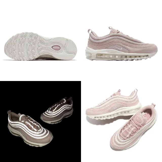 NIKE 耐吉】休閒鞋Wmns Air Max 97 女鞋淡粉粉紅白子彈列車氣墊緩震