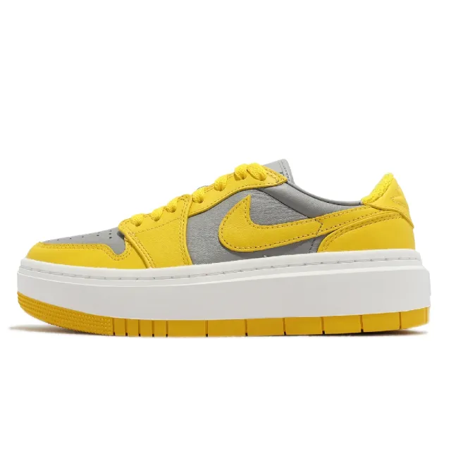 NIKE 耐吉】休閒鞋Wmns Air Jordan 1 Elevate Low 女鞋黃灰厚底AJ1