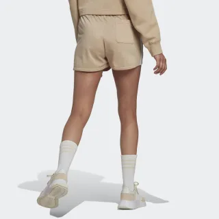 【adidas 愛迪達】運動褲 短褲 女褲 休閒褲 奶茶色 3 STR SHORT(HL6762)