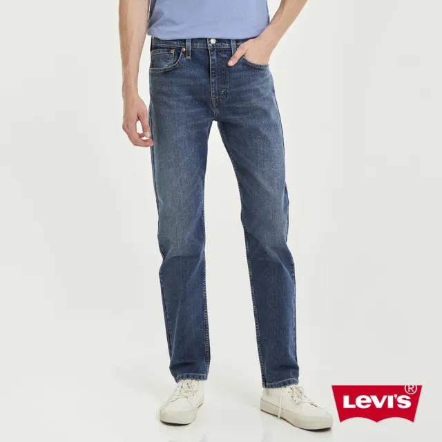 【LEVIS】男款 上寬下窄 502舒適窄管牛仔褲 / 精工深藍染水洗 / 仿舊紙標 / 彈性布料 熱賣單品