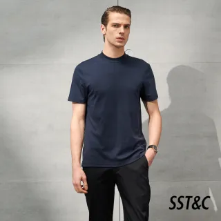 【SST&C 季中折扣.】男士 絲柔棉短袖小高領T恤-多款多色