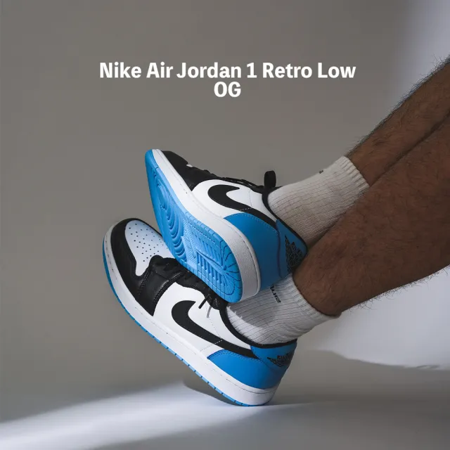 NIKE 耐吉】休閒鞋Air Jordan 1 Retro Low OG UNC 黑白藍AJ1 1代男鞋(CZ0790-104) - momo購物網-  雙11優惠推薦- 2022年11月