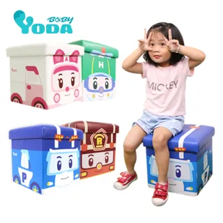 【YODA】救援小英雄波力收納椅/兒童玩具收納箱-萌版(四款任選-單入組)