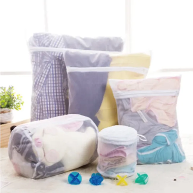 【PS Mall】魔法方型大件洗衣袋 厚實立體蜂巢式衣物收納袋 密網40x50cm 2入(J042)