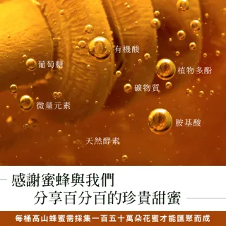 【情人蜂蜜】MOMO獨家限量台灣小百岳高山蜂蜜3000gX1桶