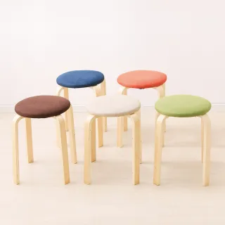 【IRIS】2入實木椅凳 SL-02F(木質 多色可選 板凳 椅子 可堆疊)