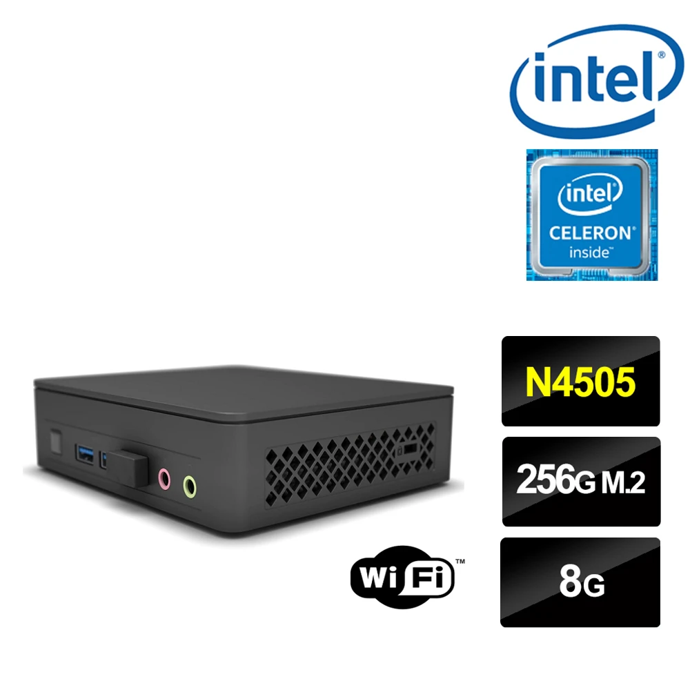 【Intel 英特爾】NUC平台賽揚雙核{驃騎術士} 迷你電腦(N45058G256G M.2)