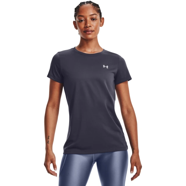 【UNDER ARMOUR】女 Tech 短T-Shirt_1277207-558(黑)