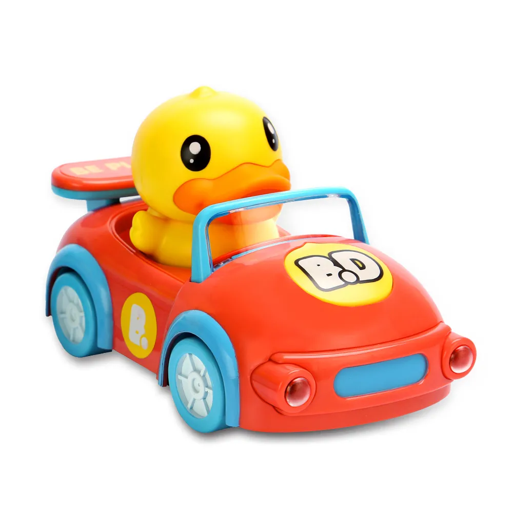 【B.Duck 小黃鴨】電動迴轉玩具車_橘色 BD019(小男孩最愛的玩具車)
