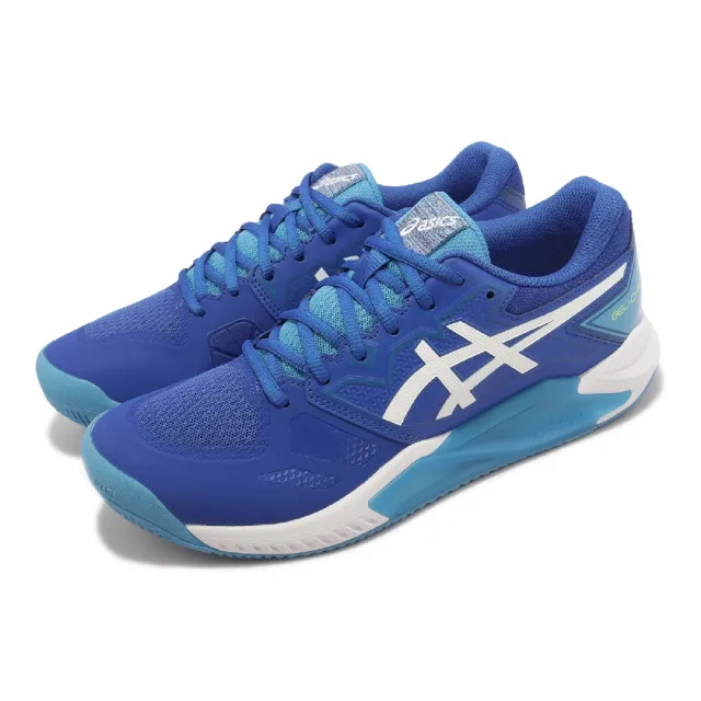【asics 亞瑟士】網球鞋 GEL-Challenger 13 Clay 男鞋 藍 紅土專用 穩定 運動鞋 亞瑟士(1041A354960)