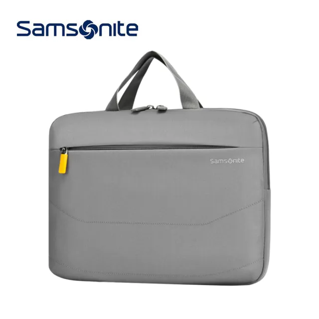 【Samsonite 新秀麗】DENDI-ICT BP5*001-13.3吋 筆電手提包 附肩背帶-灰色(電腦包)
