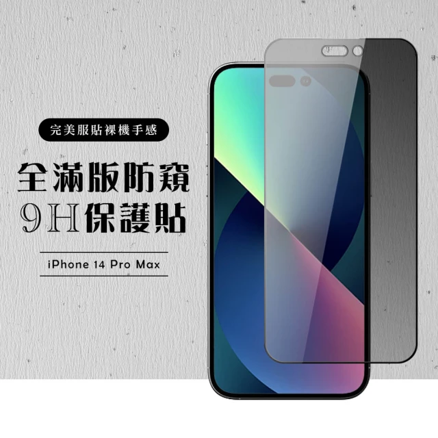 IPhone 14 PRO MAX 保護貼 滿版黑框防窺玻璃鋼化膜(IPhone 14 PRO MAX 保護貼 鋼化膜)