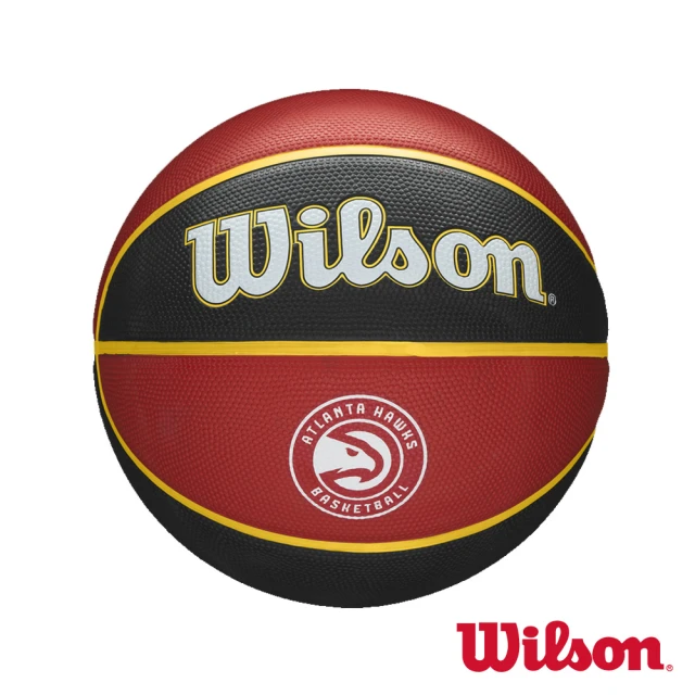 【WILSON】NBA隊徽系列 21 老鷹 橡膠 籃球(7號)