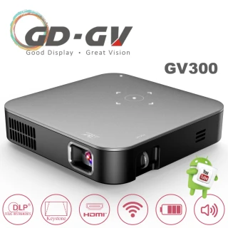 【GD · GV】GV300無線微型高亮行動投影機-霧面灰