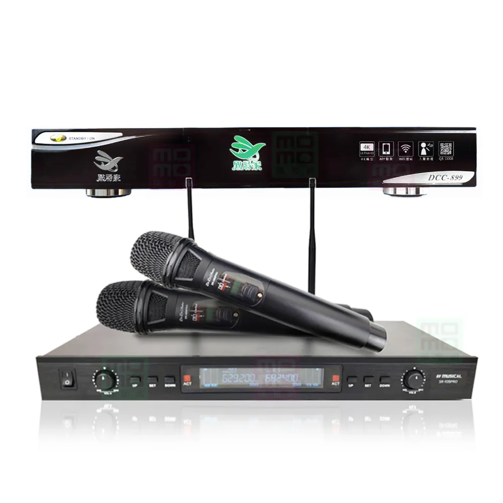 【點將家】4K優畫質點歌機4TB+無線麥克風/卡拉OK/伴唱機(DCC-899+DoDo audio SR-889PRO)