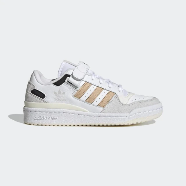 【adidas 愛迪達】Forum Low 女 休閒鞋 運動 經典 Originals 球鞋 愛迪達 白 米(GW7107)