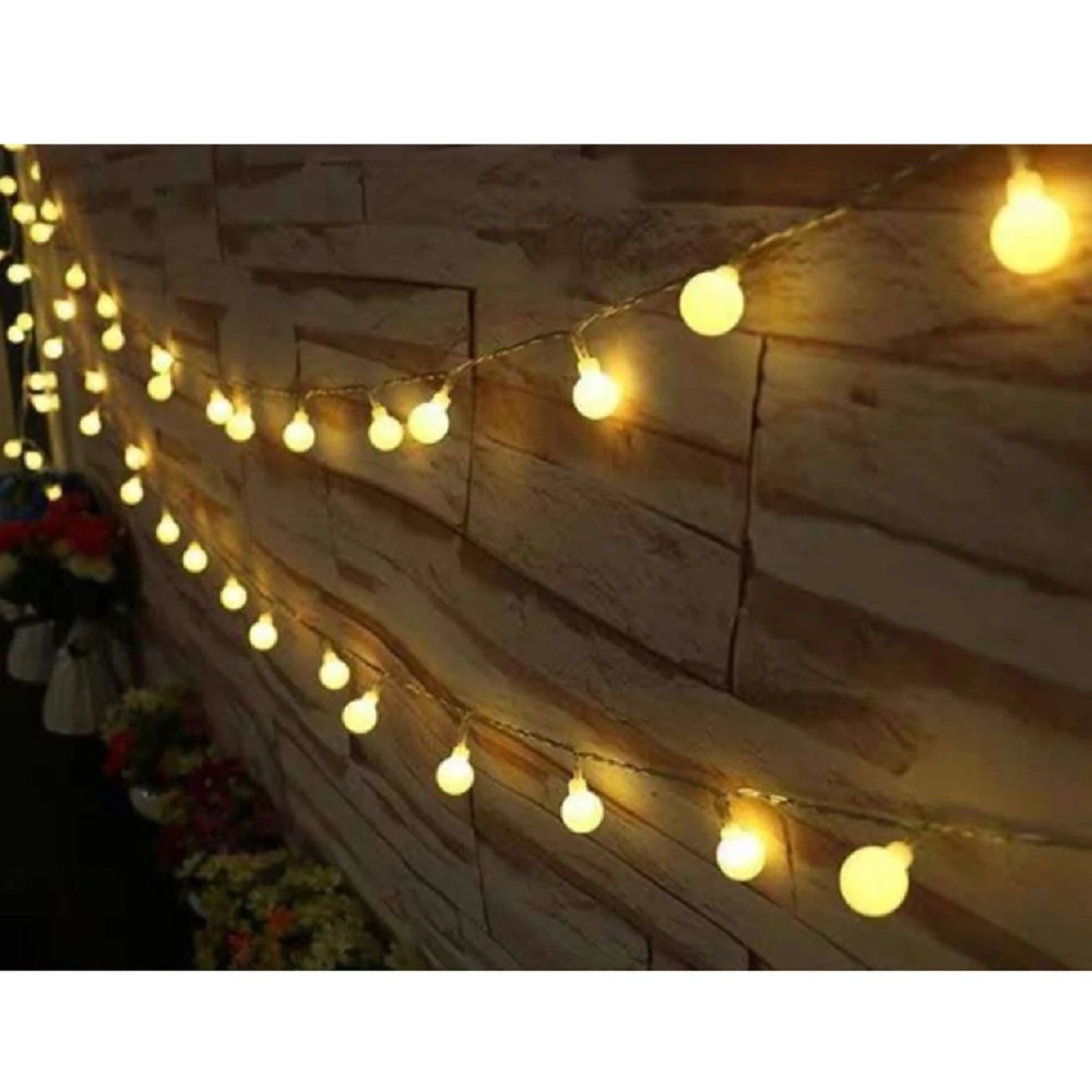 氣氛圓球燈條6公尺(露營氣氛燈條 聖誕燈 LED戶外防水 露營美學 生日派對 背景燈 氣氛燈 裝飾燈)
