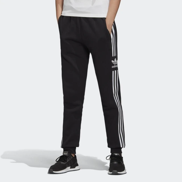 adidas 愛迪達【adidas 愛迪達】Lu Track Pant 女 長褲 舒適 法國棉 縮口褲 運動 刷毛 國際尺寸 黑(FU1740)